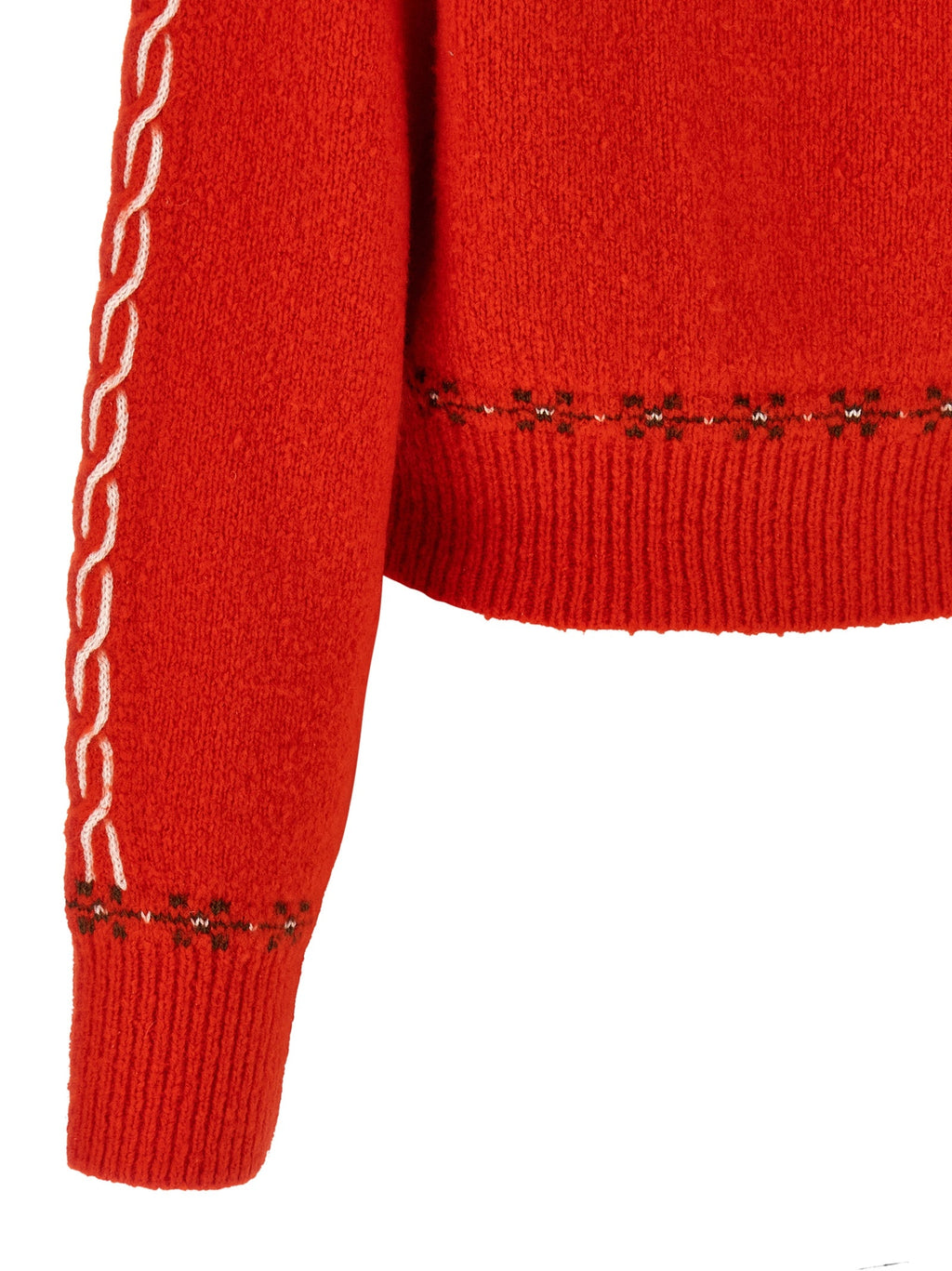 Guest in Residence Red Wool Cardigan