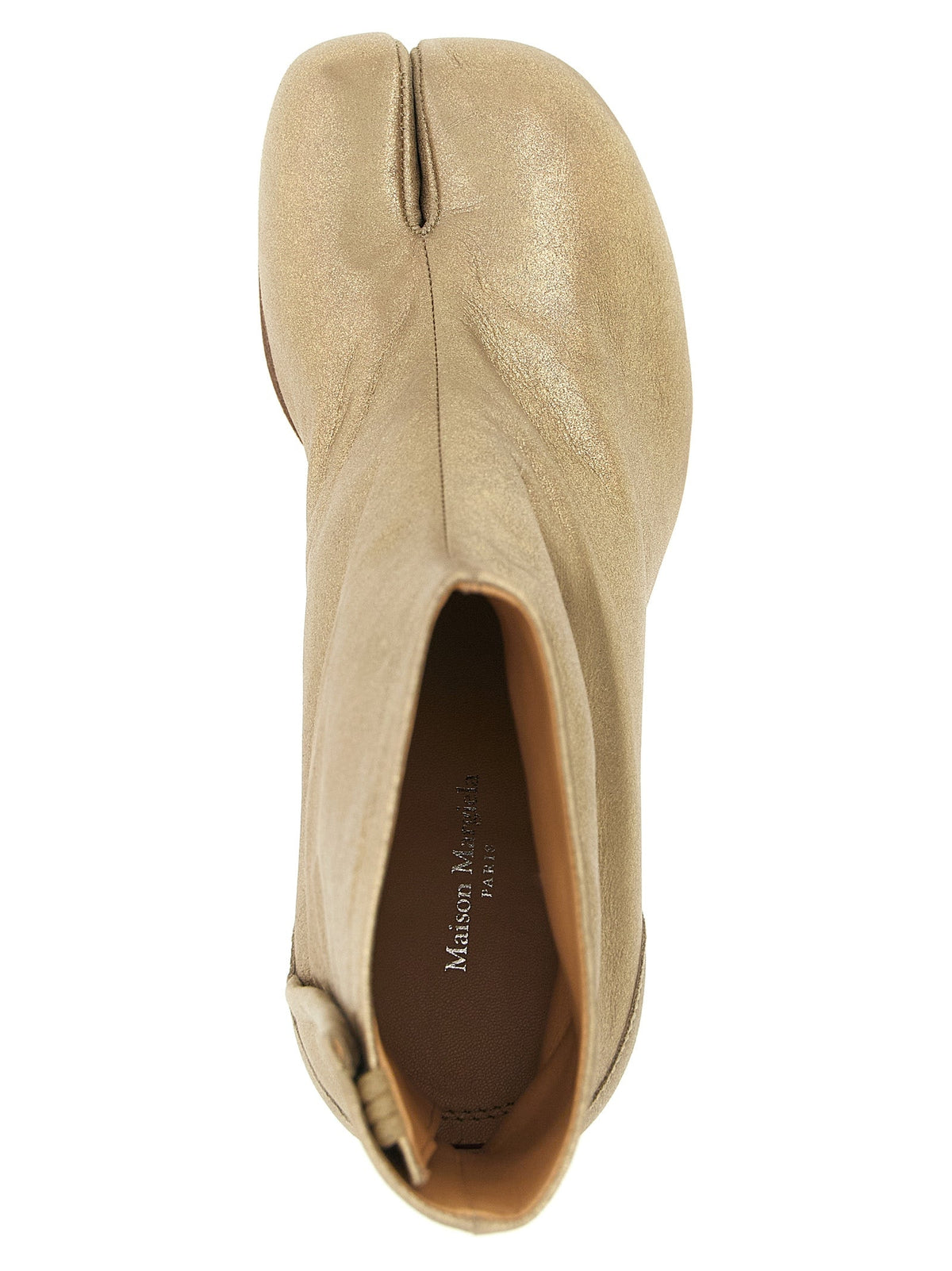 Maison Margiela Gold Cashmere Ankle Boots