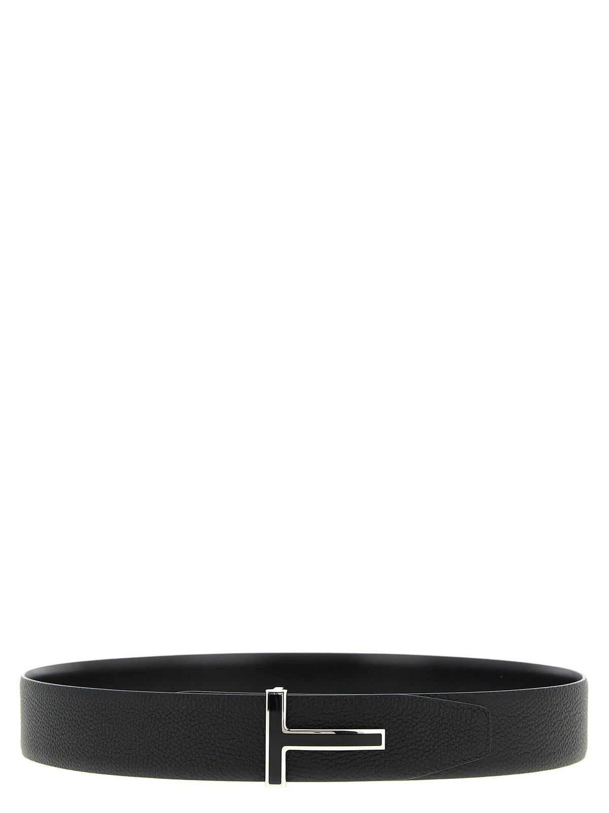 Tom Ford Black Calfskin Regular Belt