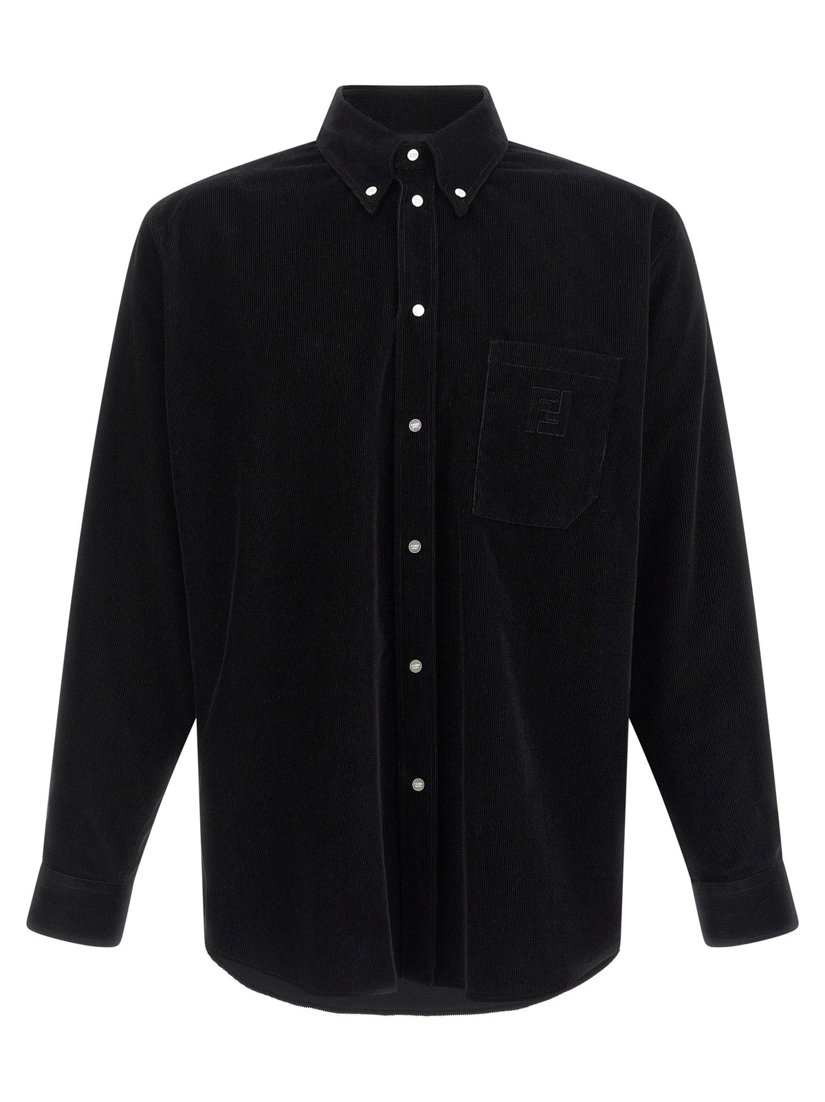 Fendi Black Cotton Blouse