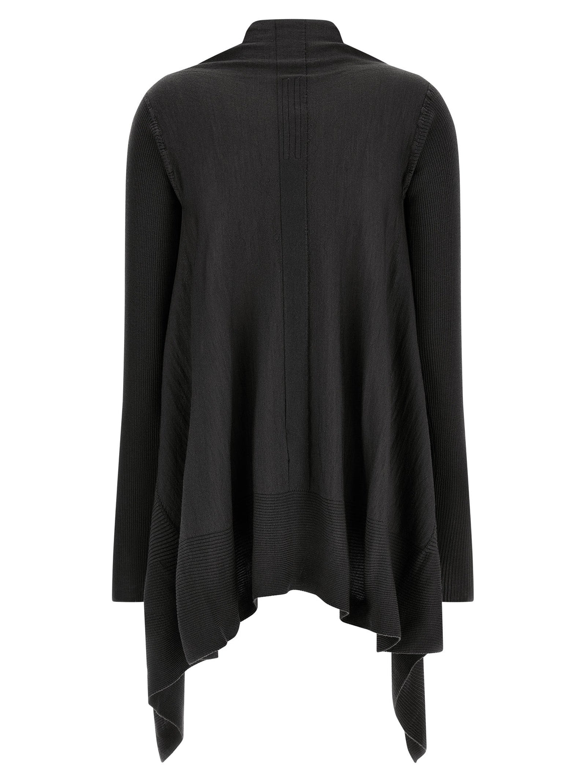 Rick Owens Black Wool Cardigan