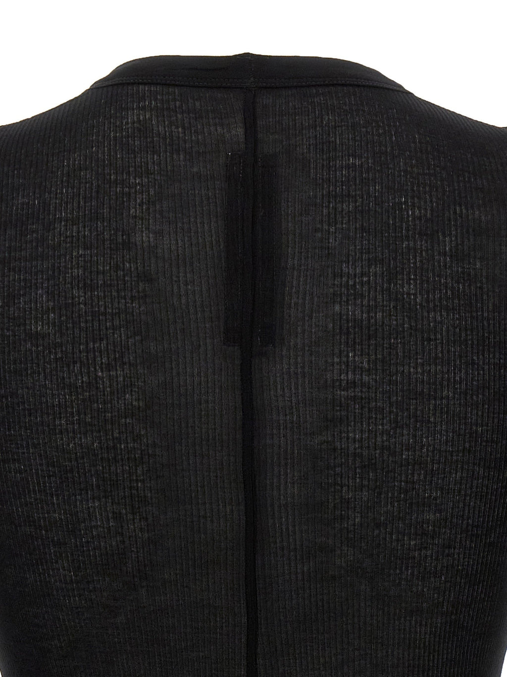 Rick Owens Black Viscose T-Shirt