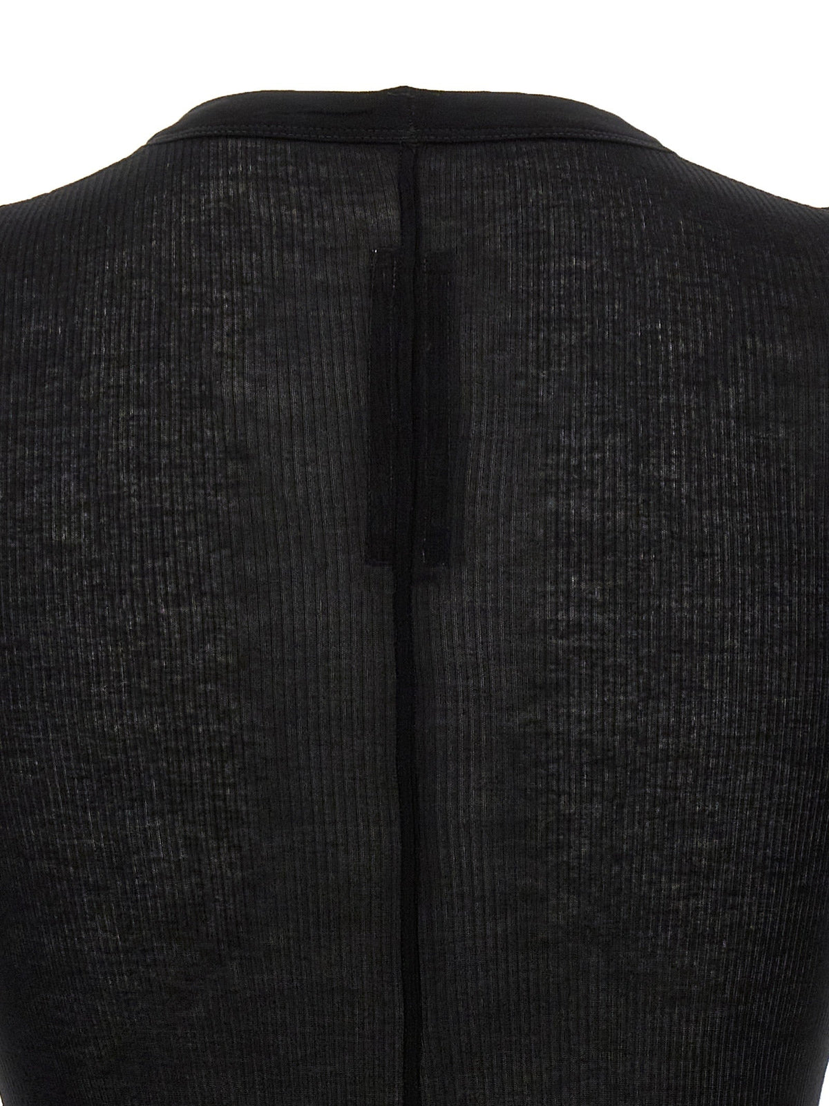 Rick Owens Black Viscose T-Shirt