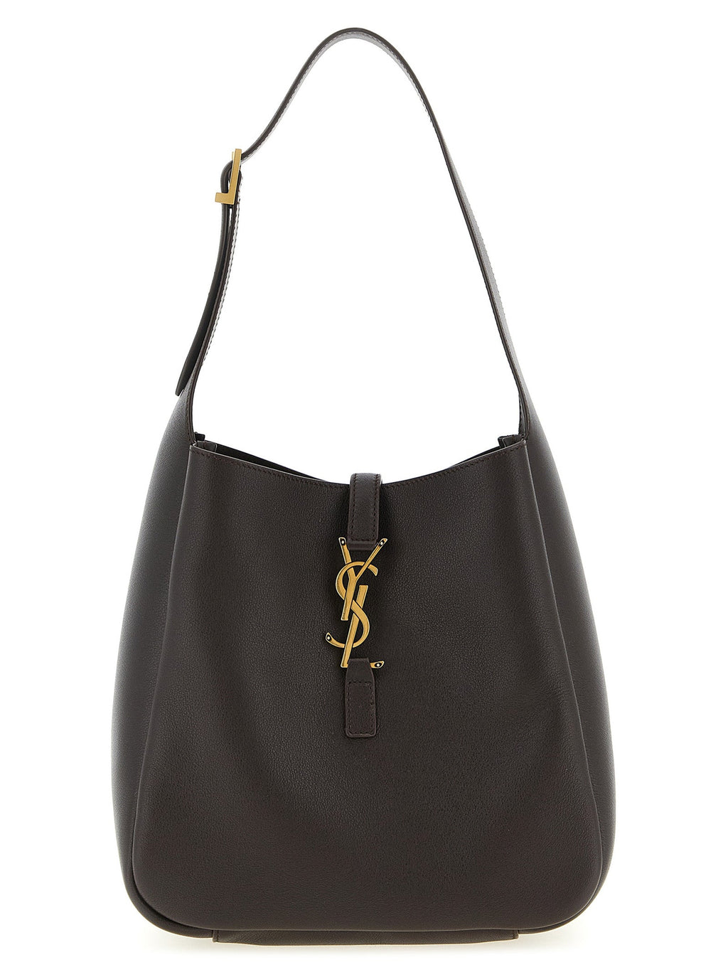 Saint Laurent Brown Calfskin Shoulder Bag