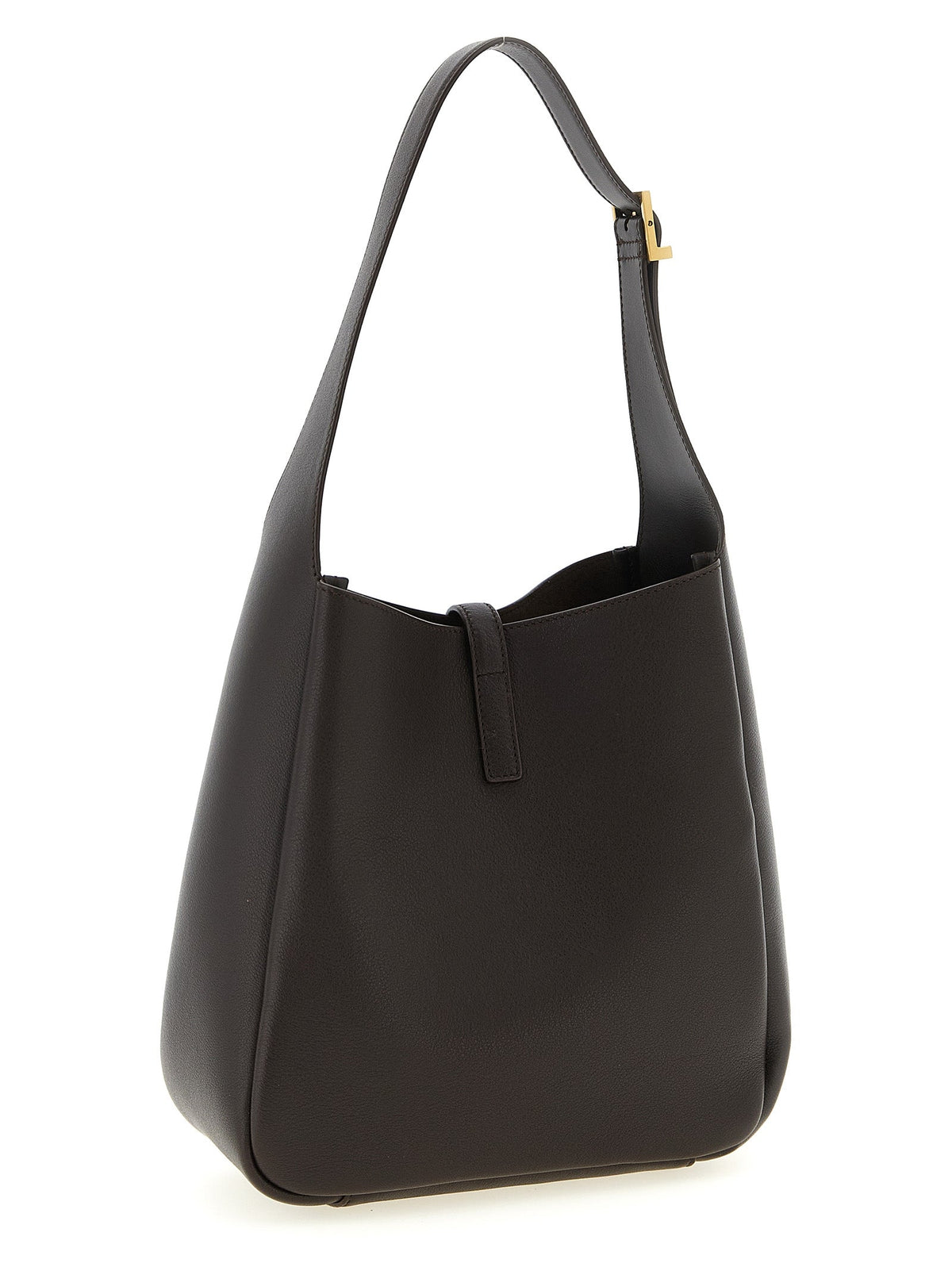 Saint Laurent Brown Calfskin Shoulder Bag