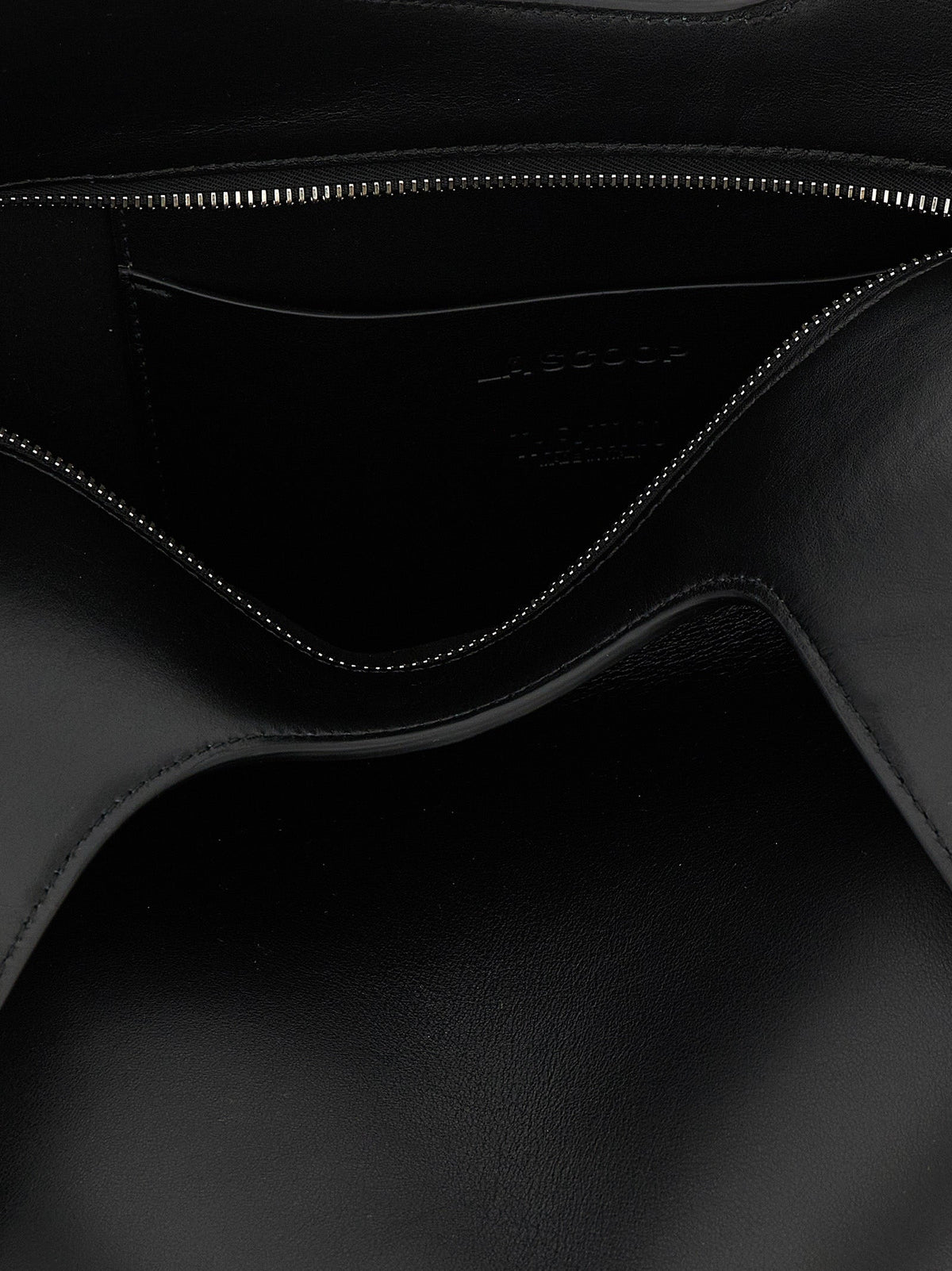 The Attico Black Calfskin Shoulder Bag