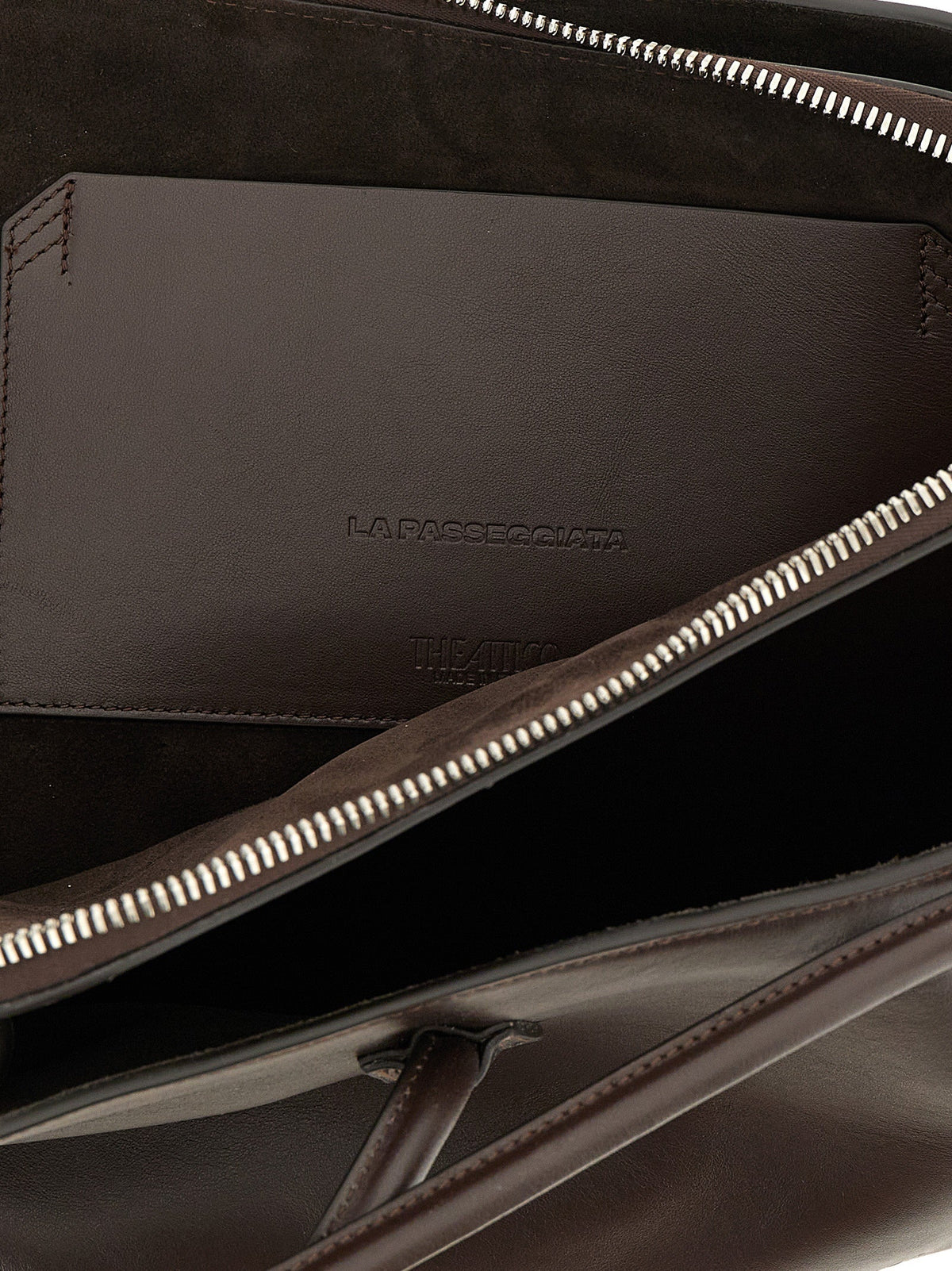 The Attico Brown Calfskin Shoulder Bag