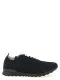 Kiton Black Cotton Athletic Sneakers