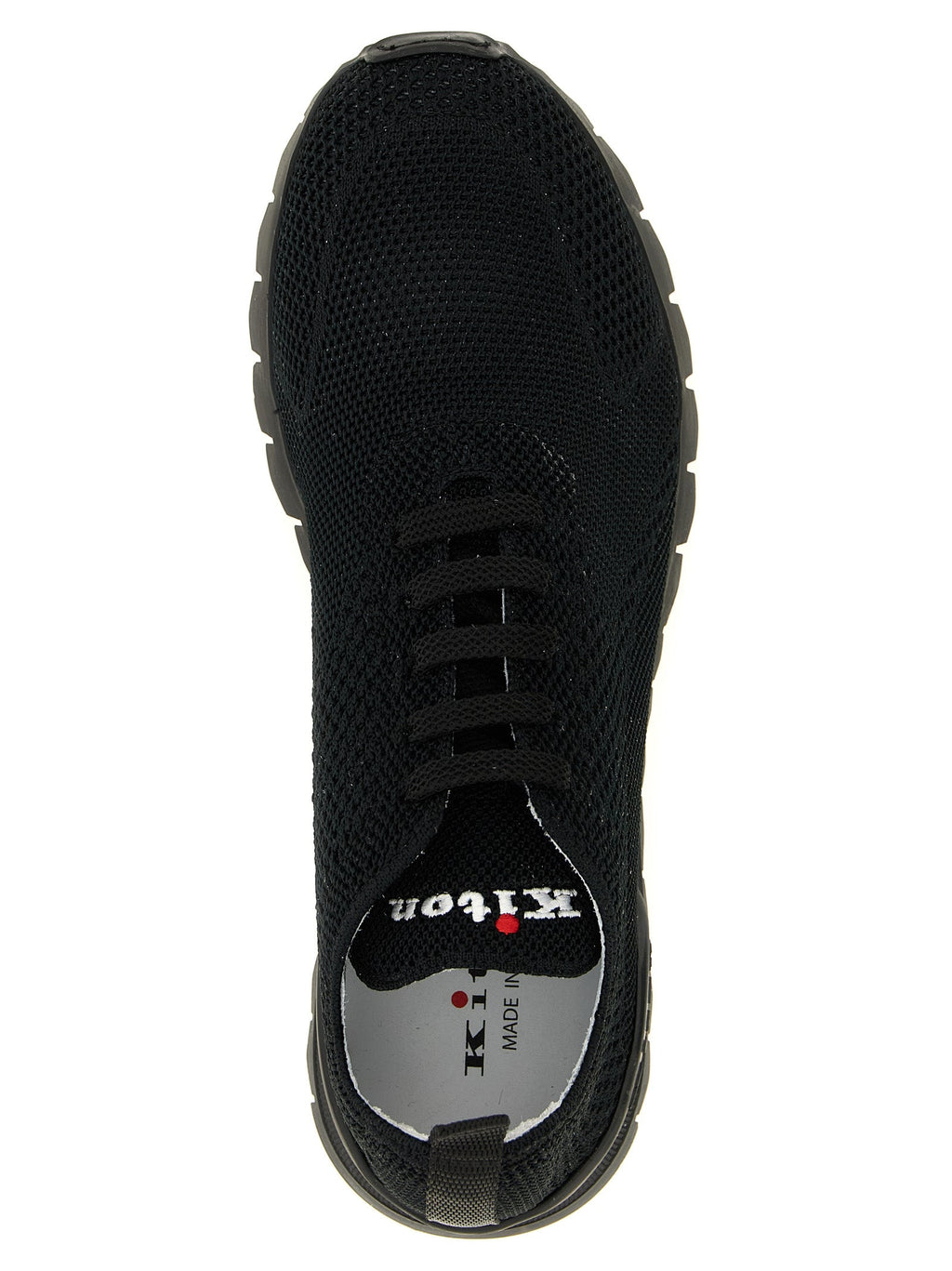 Kiton Black Cotton Athletic Sneakers