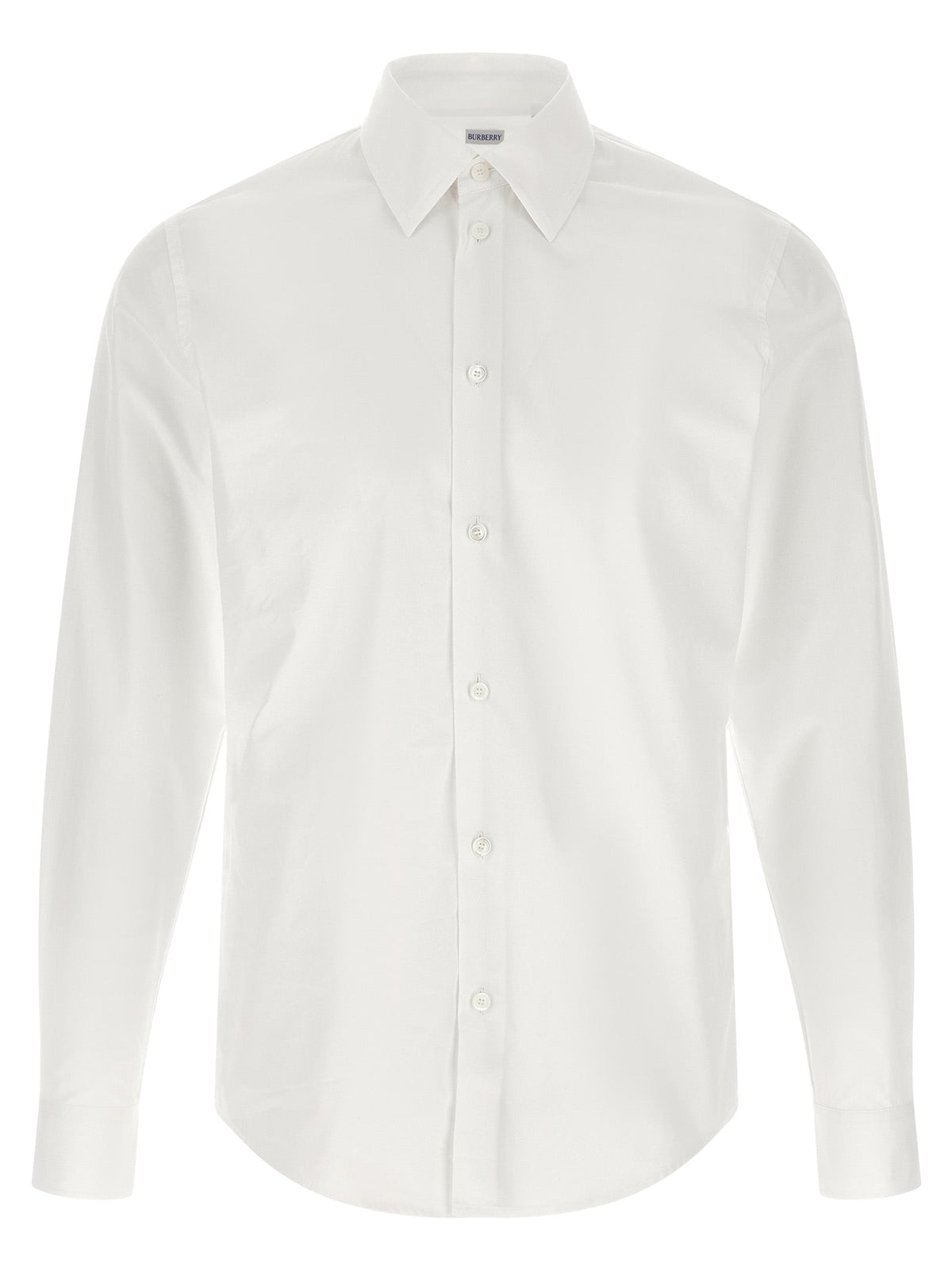 Burberry White Cotton Blouse