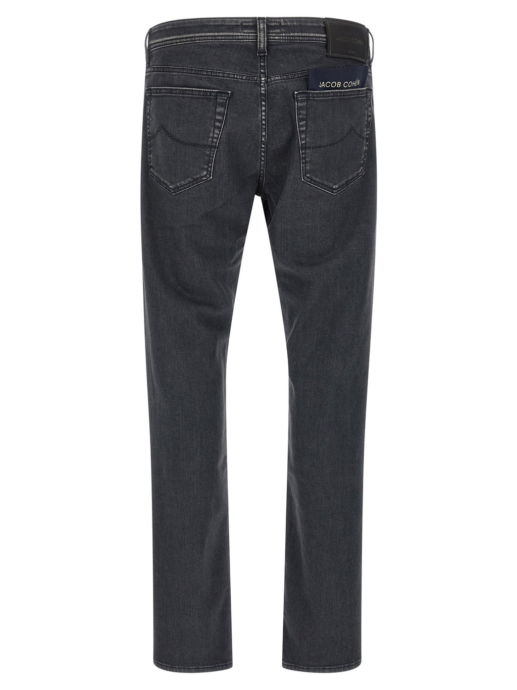 Jacob Cohen Gray Cotton Straight-Leg Jeans