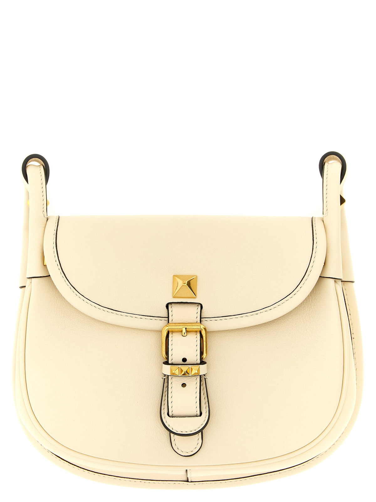 Valentino Garavani White Calfskin Shoulder Bag