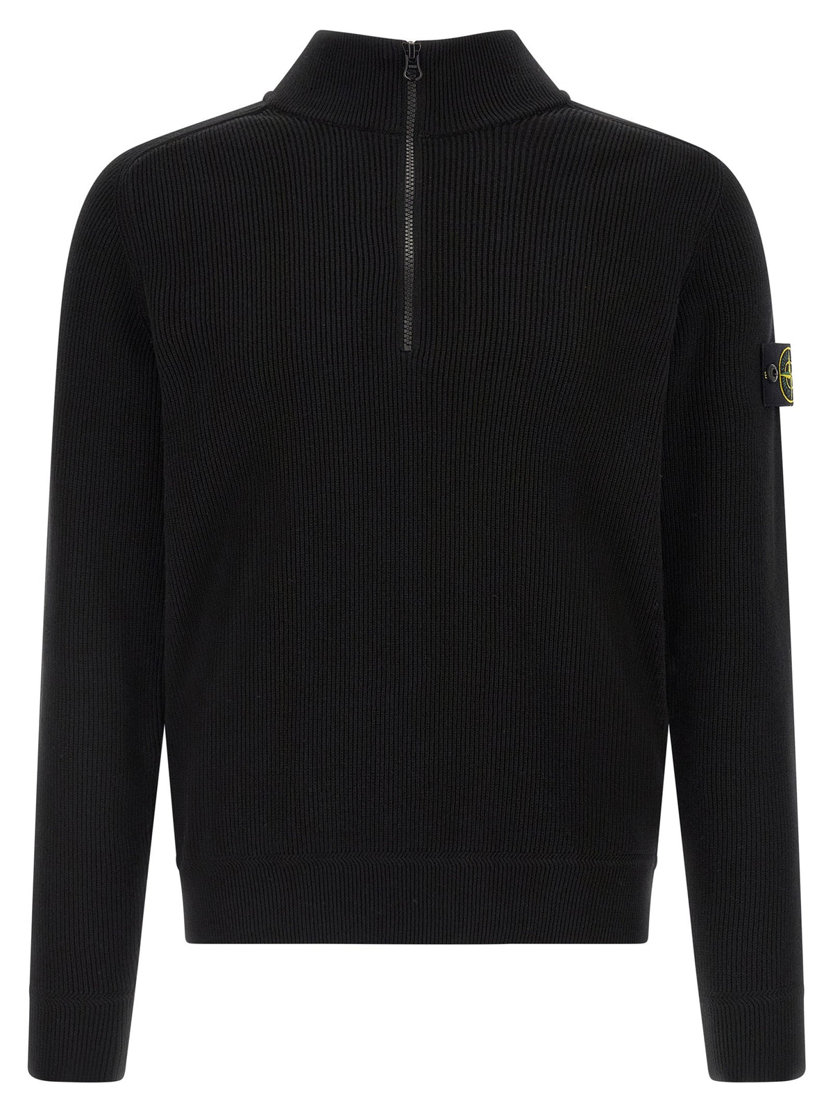 Stone Island Black Cotton Cardigan