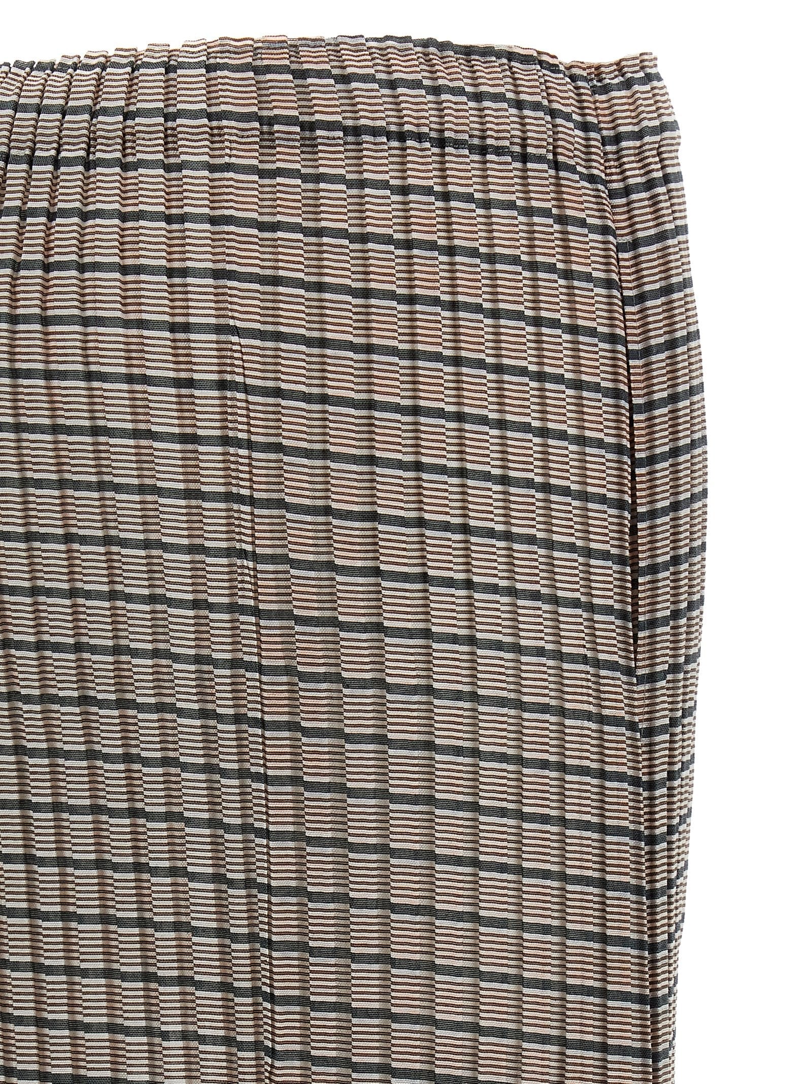 Issey Miyake Brown Polyester Mini Skirt