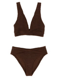 Hunza G Brown Polyamide Bikini