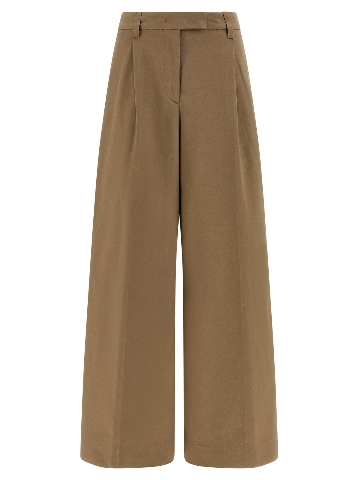 THELATEST Brown Cotton Casual Pants