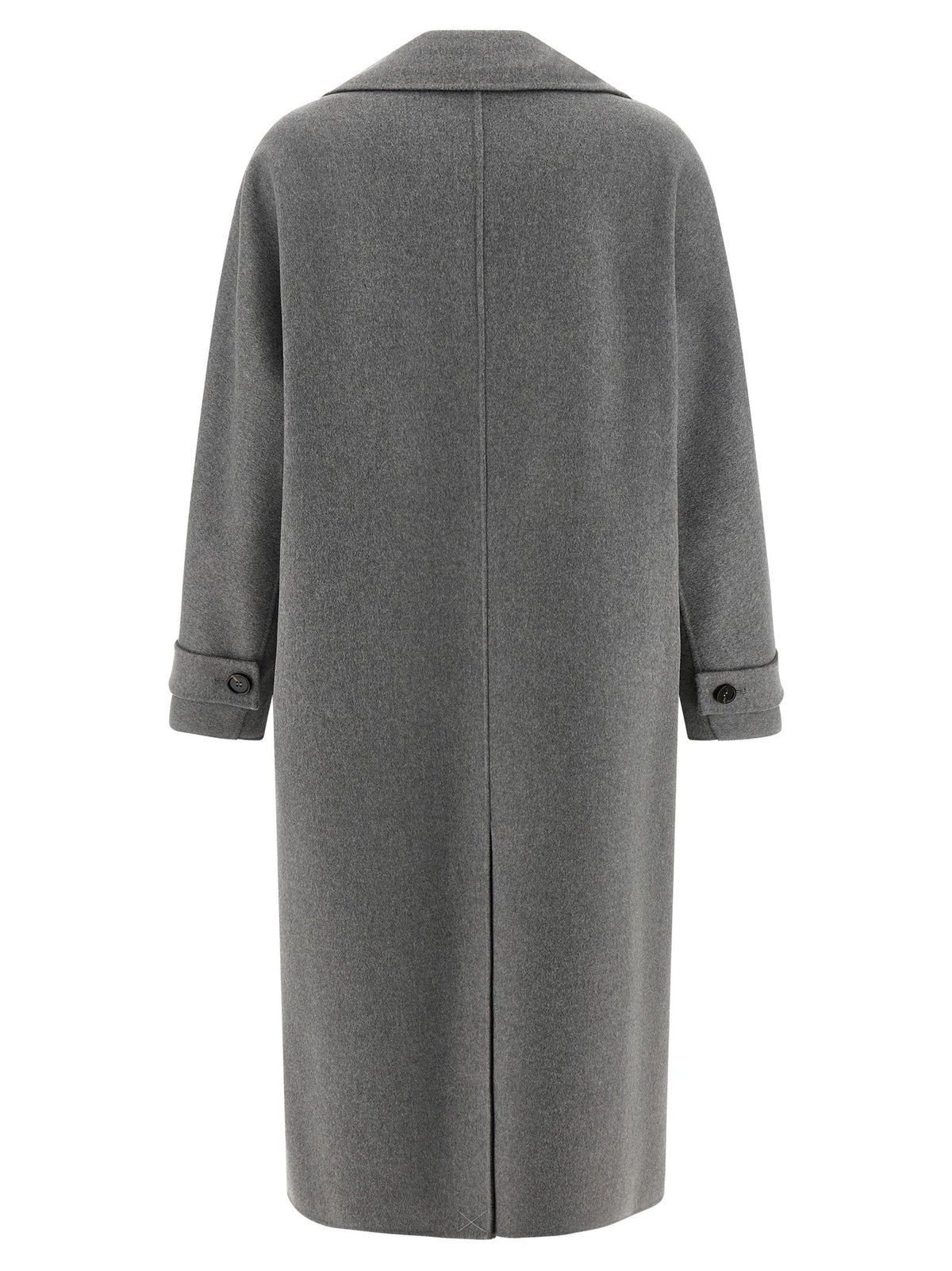 'S Max Mara Gray Virgin Wool Coat