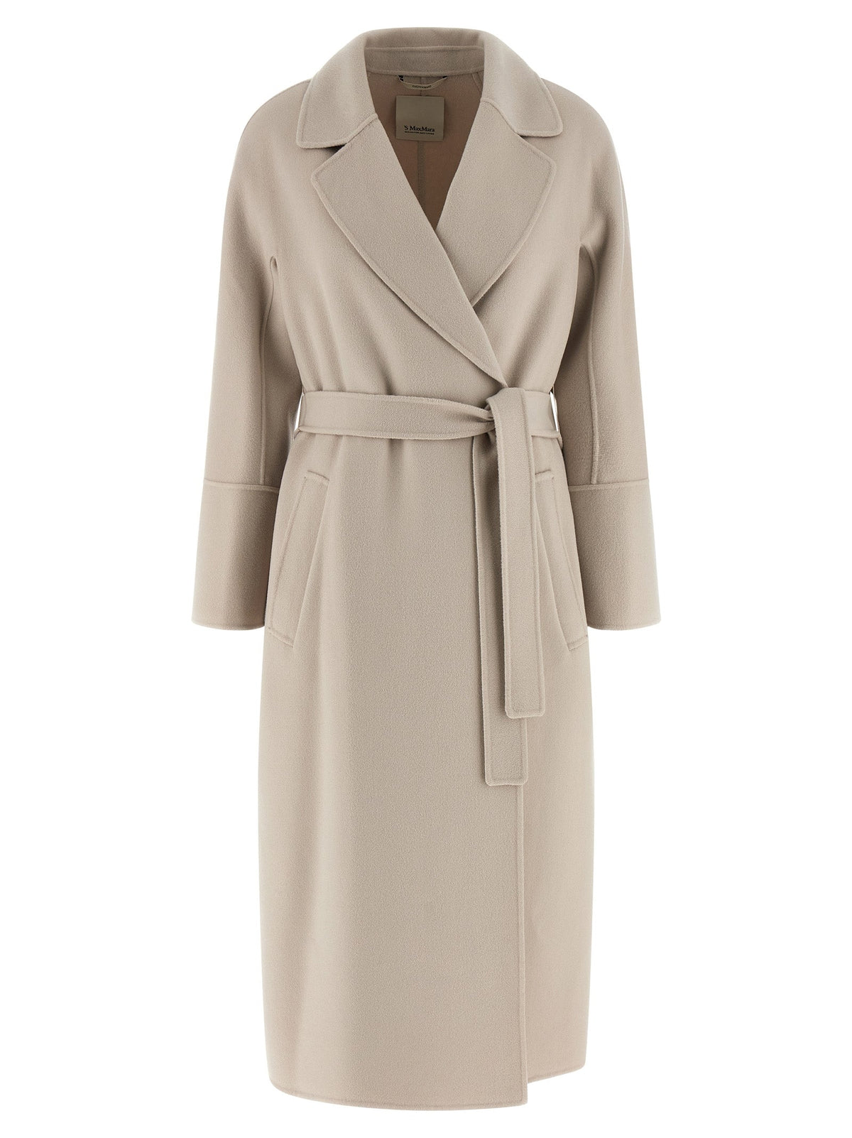 'S Max Mara Beige Virgin Wool Coat