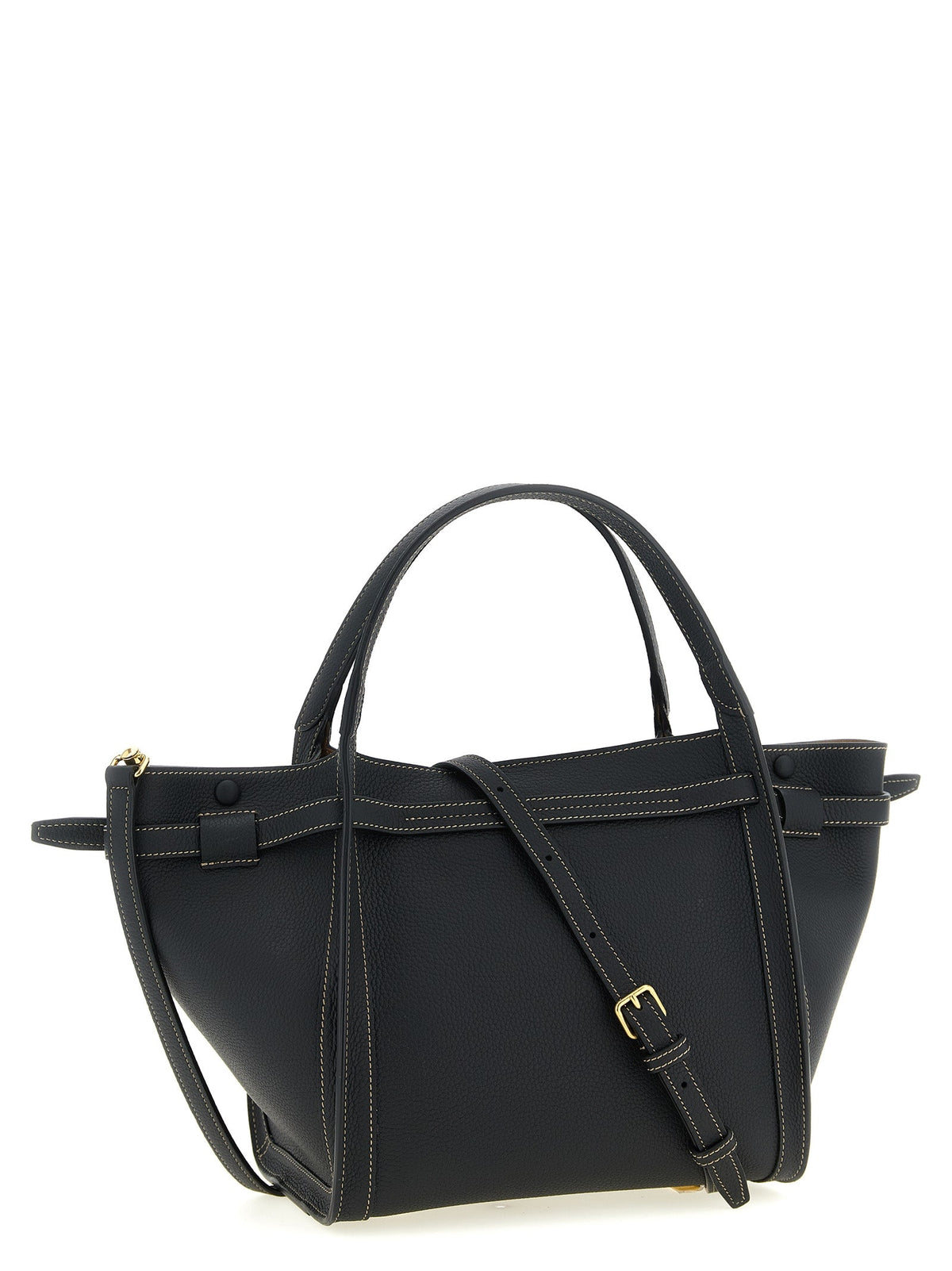 Tod's Black Calfskin Tote Bag