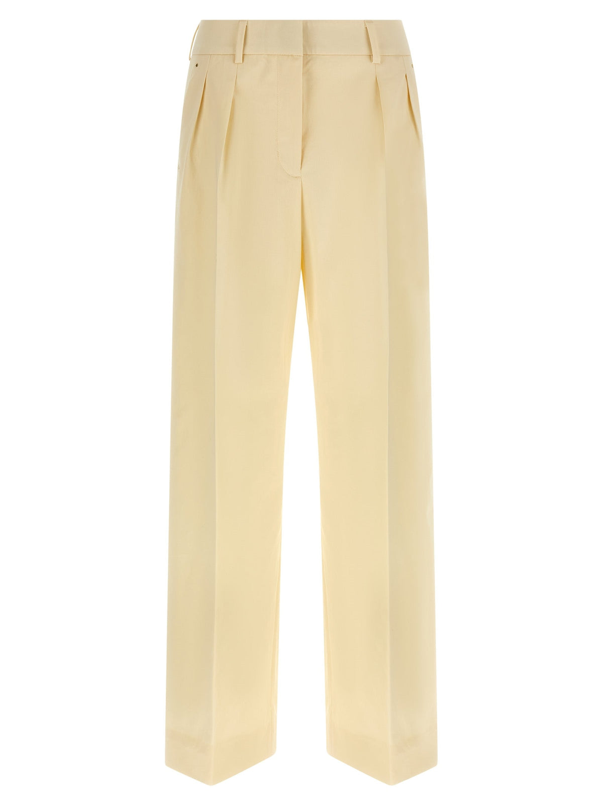 Moncler Beige Cotton Dress Pants