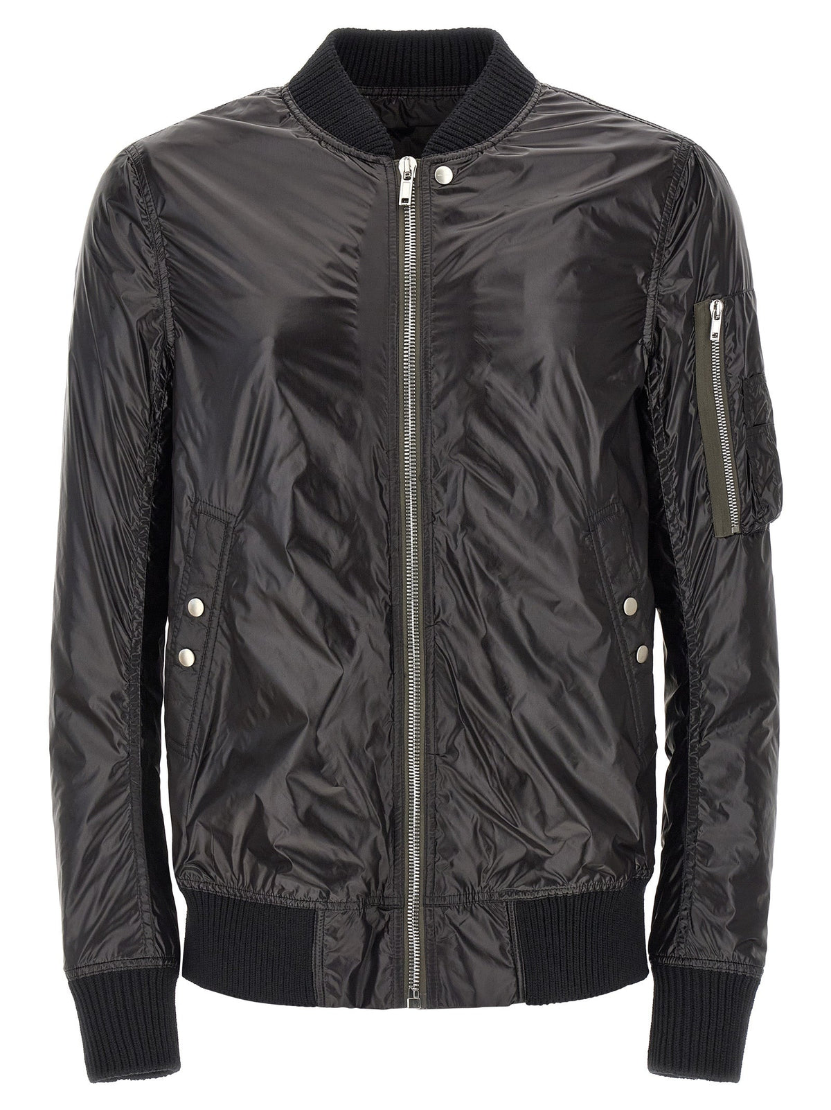 Rick Owens Black Nylon Bomber