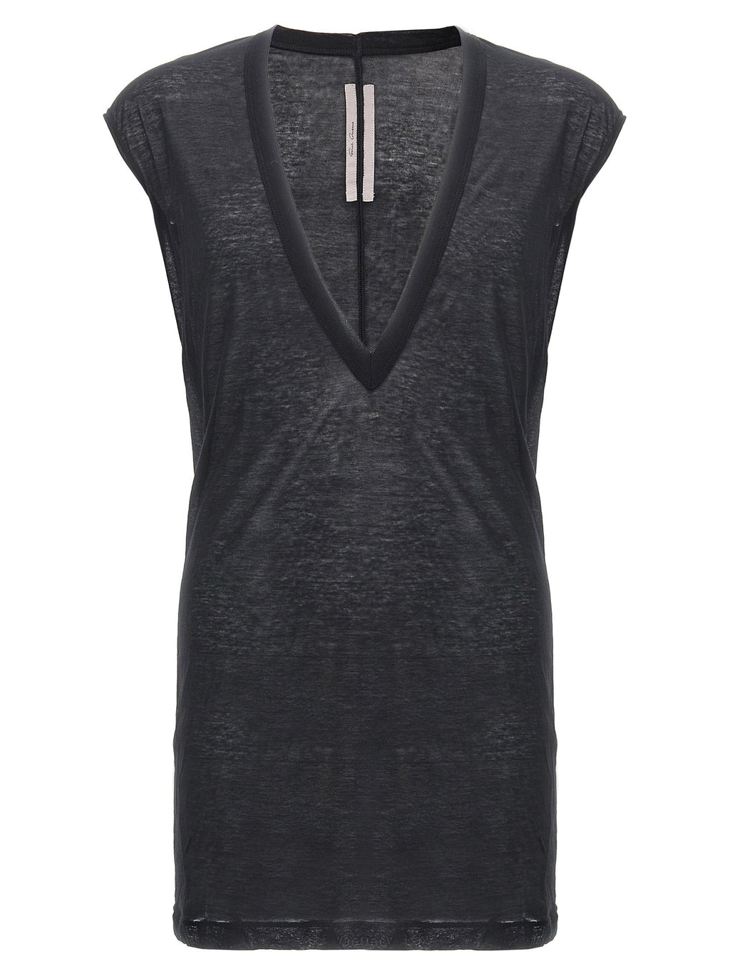 Rick Owens Black Cotton T-Shirt
