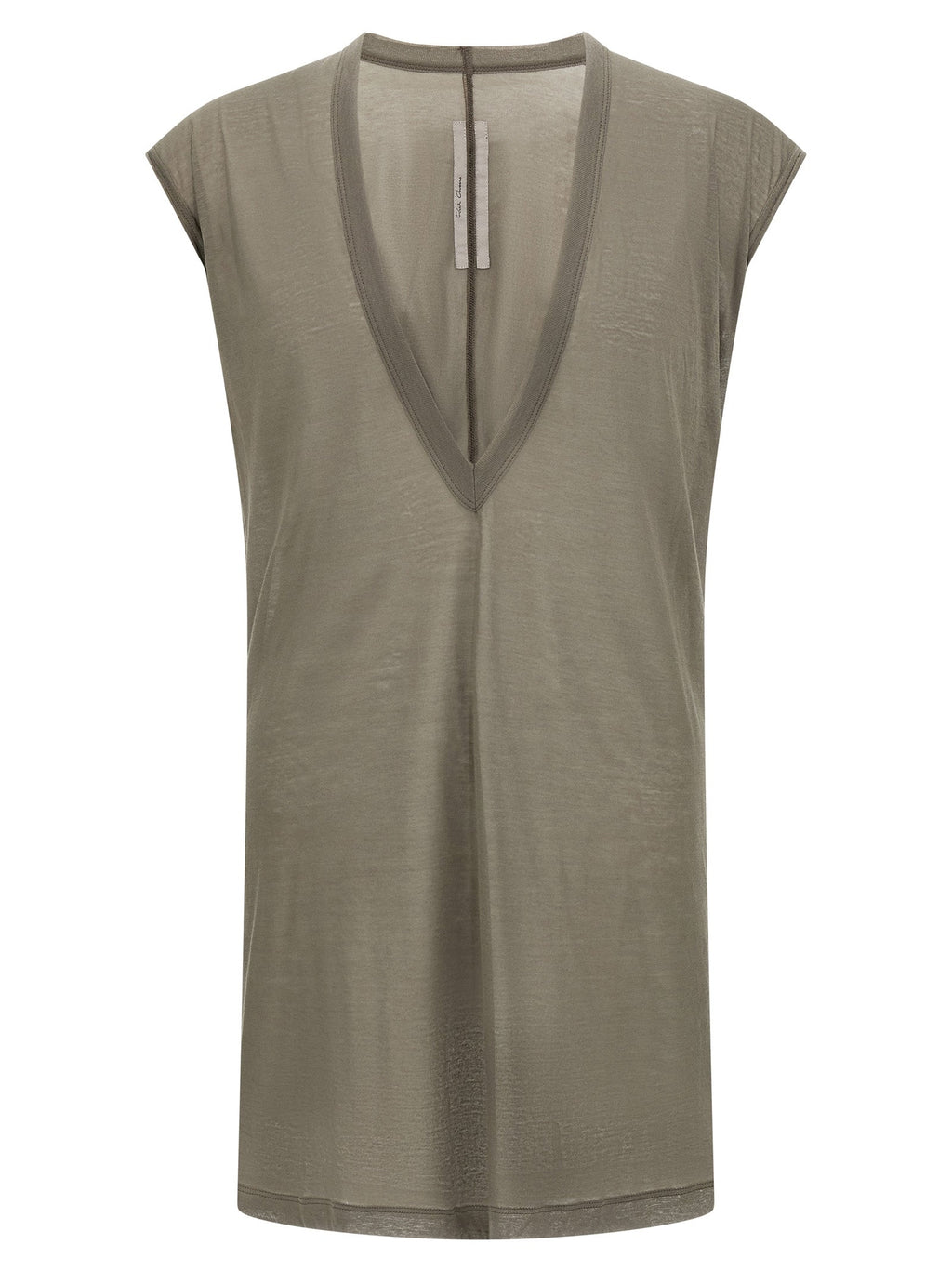 Rick Owens Gray Cotton T-Shirt