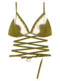 MAISON JEJIA Bicolor Silk Bra