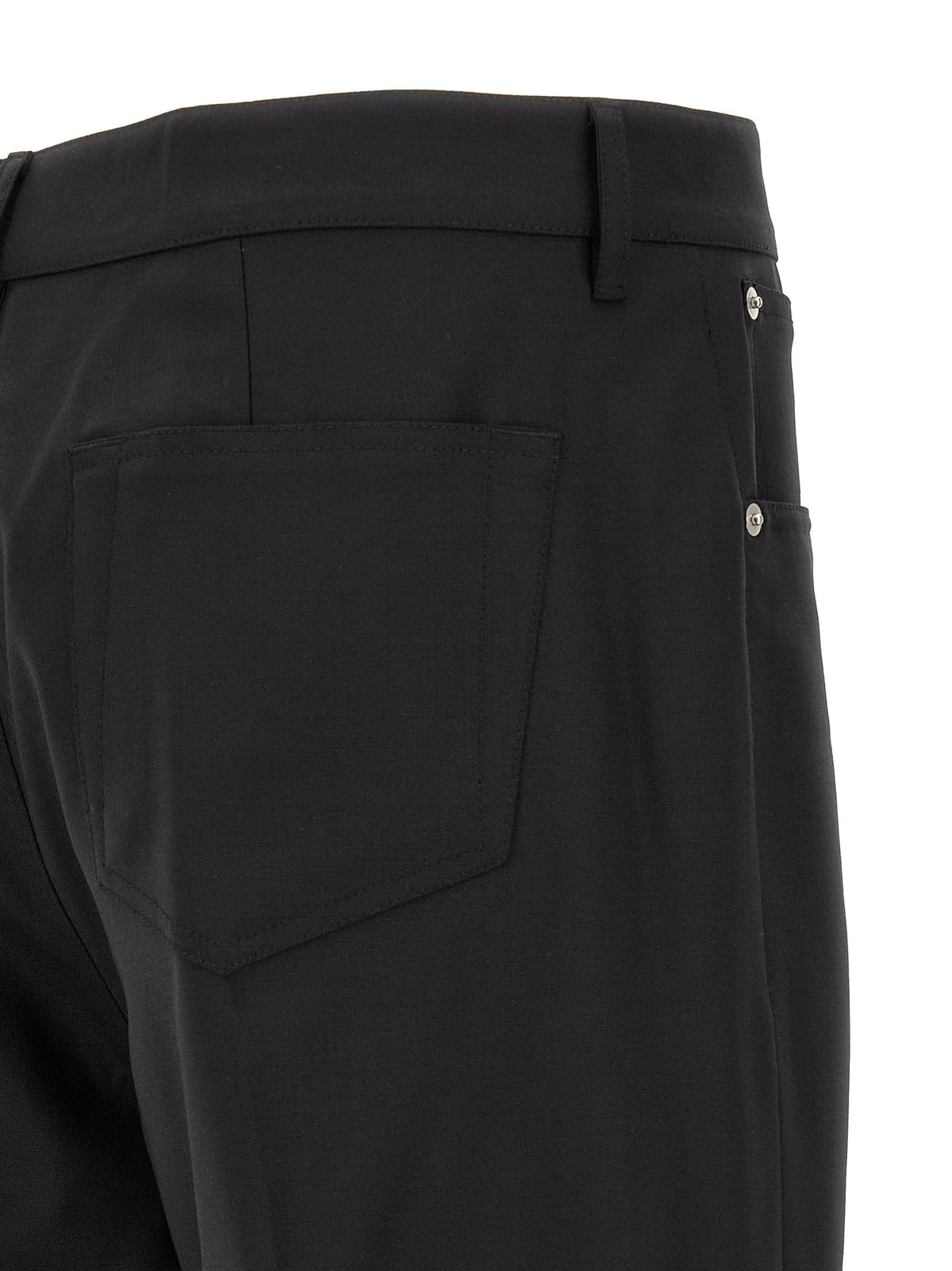 Rick Owens Black Wool Jeans Denim