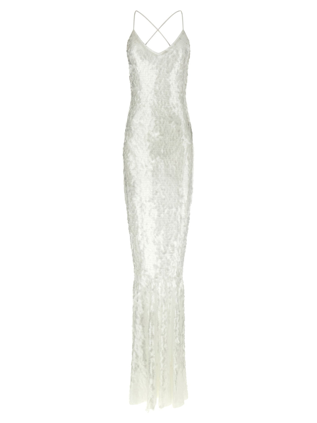 Norma Kamali White Polyamide Long Dress