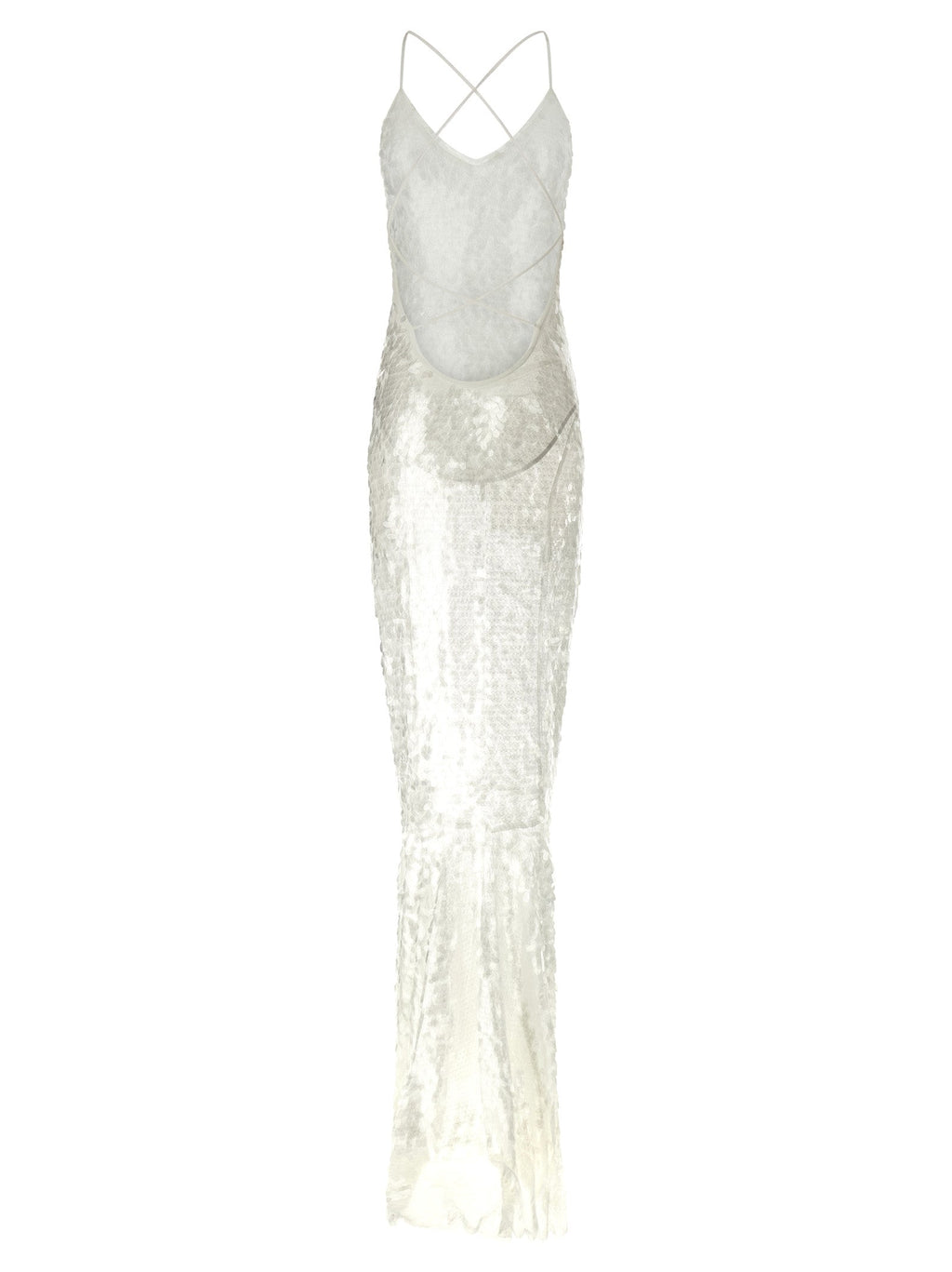 Norma Kamali White Polyamide Long Dress