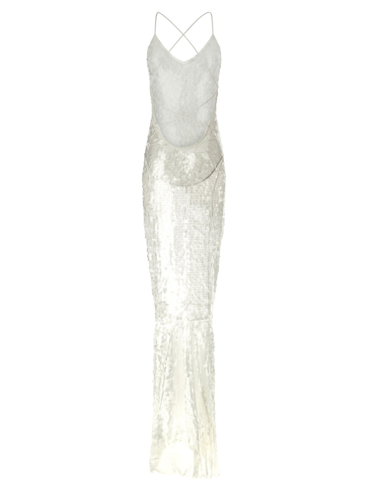 Norma Kamali White Polyamide Long Dress