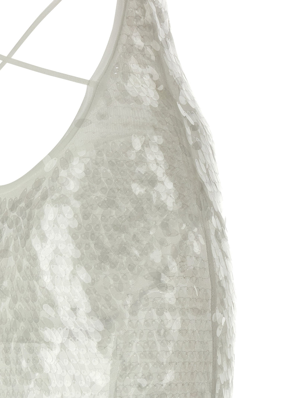 Norma Kamali White Polyamide Long Dress