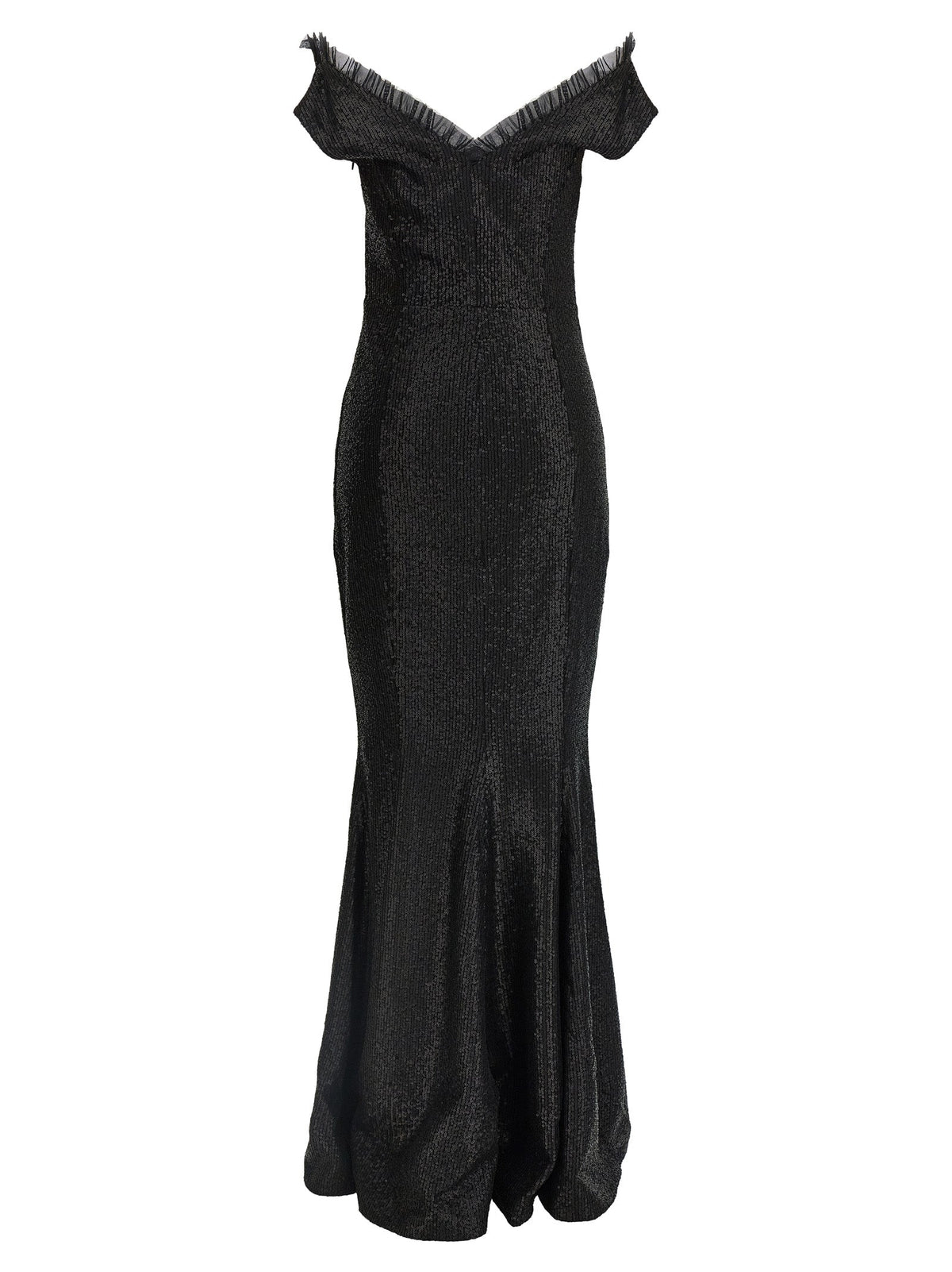 Norma Kamali Black Polyester Long Dress