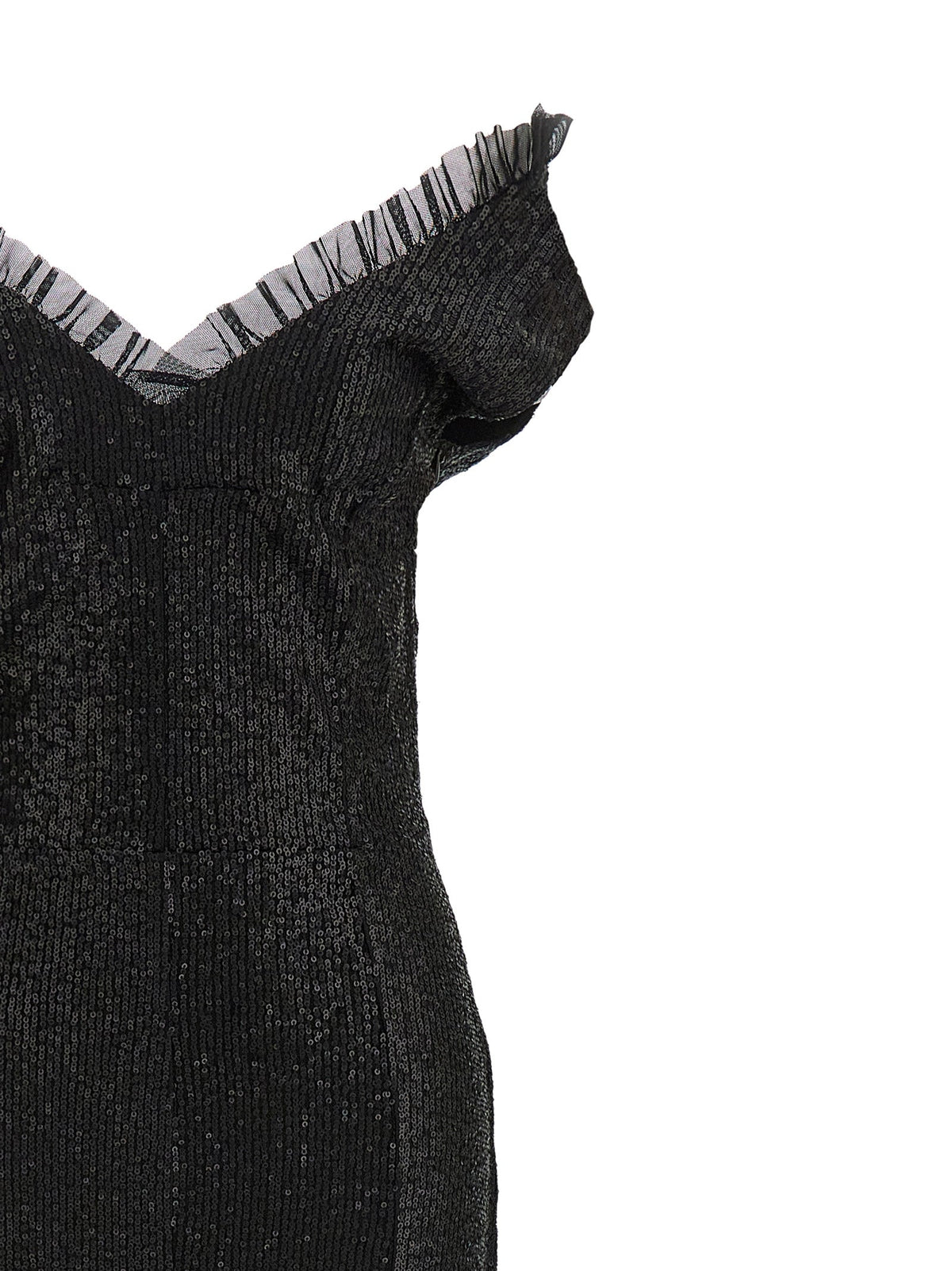 Norma Kamali Black Polyester Long Dress