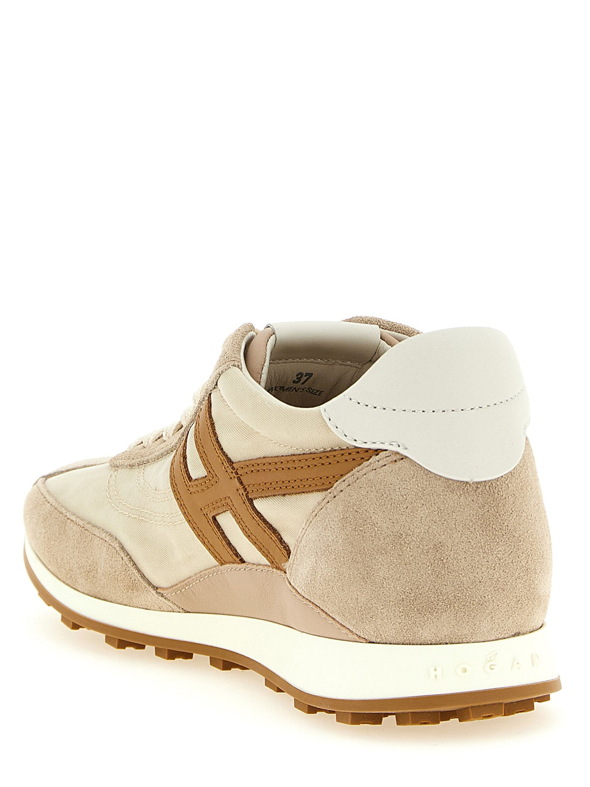Hogan Beige Polyamide Athletic Sneakers