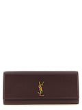 Saint Laurent Bordeaux Calfskin Clutch Bag