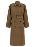 Max Mara Brown Virgin Wool Coat