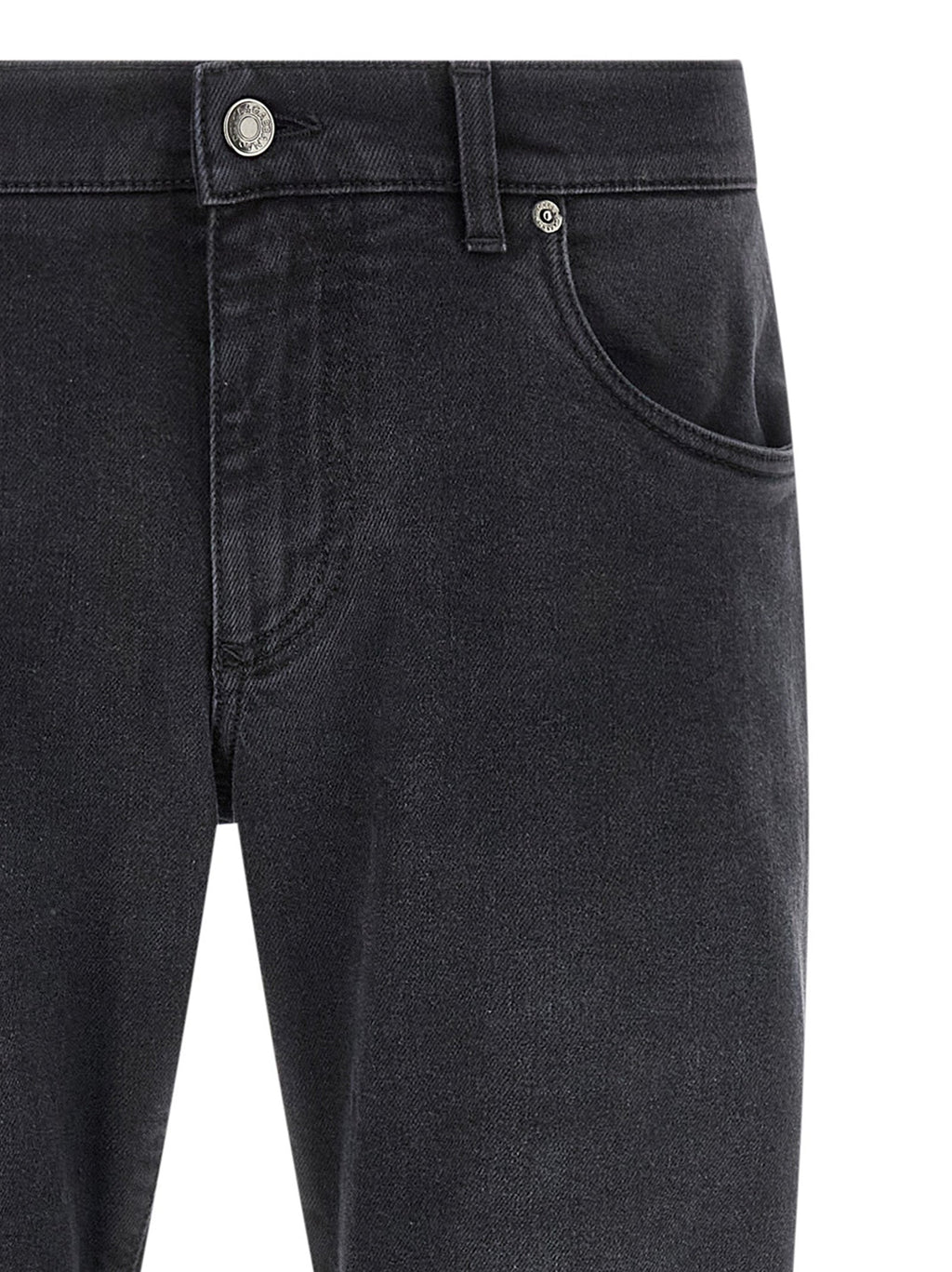 Dolce & Gabbana Black Cotton Straight-Leg Jeans