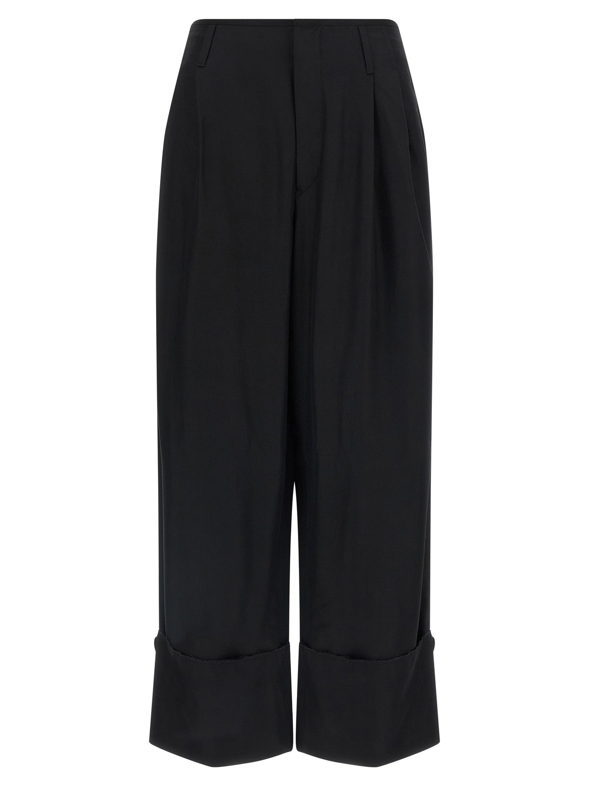 Darkpark Black Viscose Casual Pants