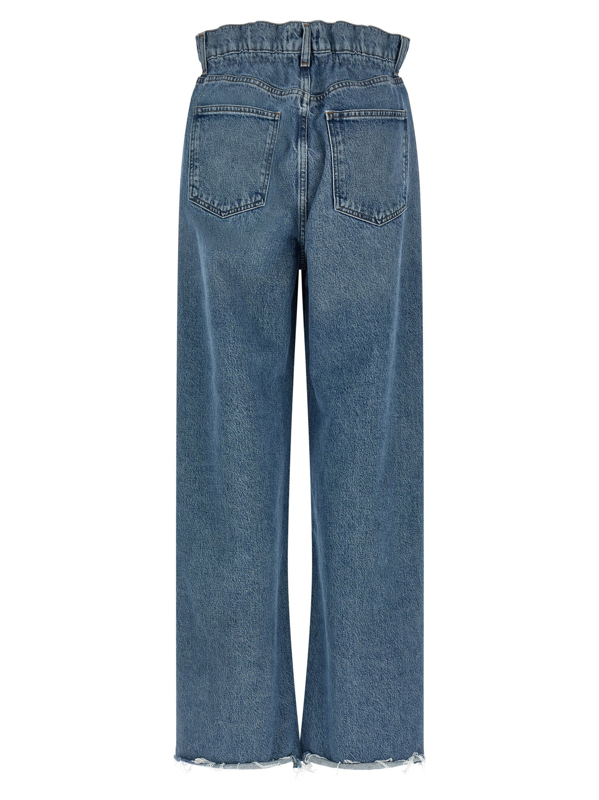 Agolde Blue Cotton Straight-Leg Jeans