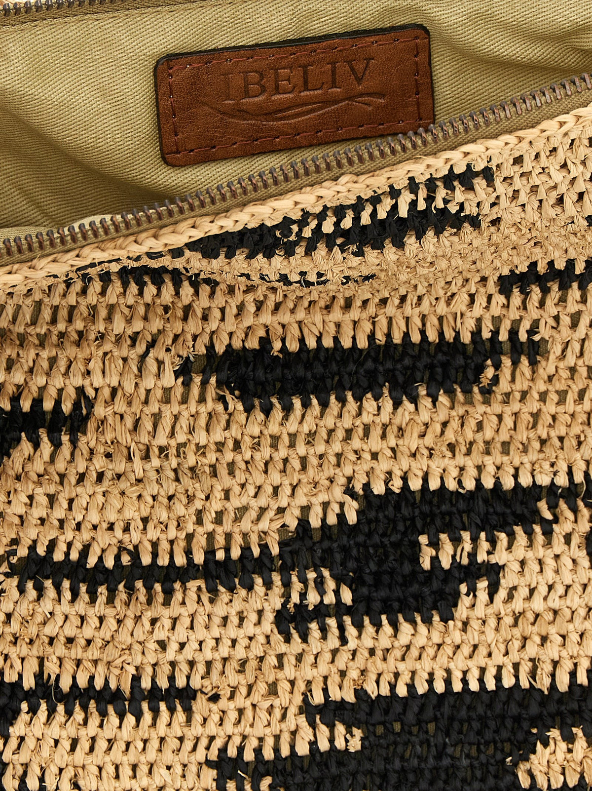 Ibeliv Multicolor Raffia Clutch Bag