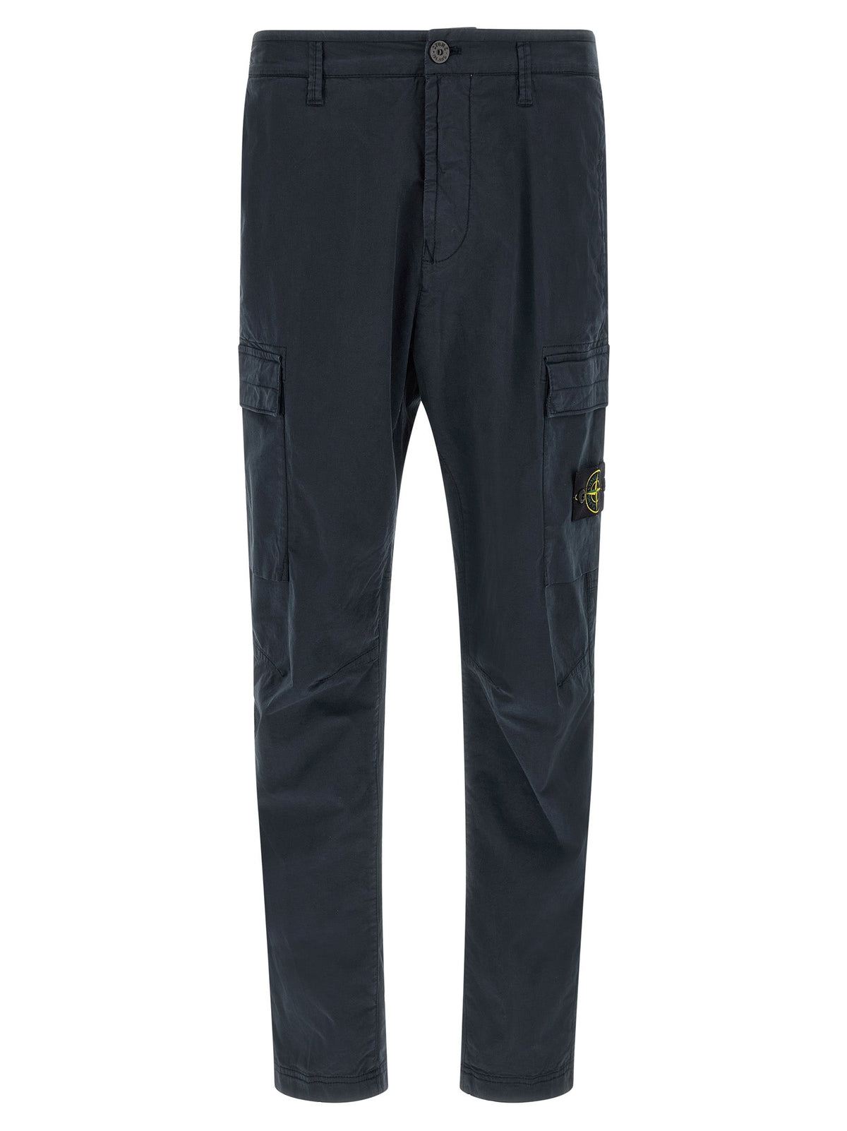 Stone Island Blue Cotton Cargo Pants