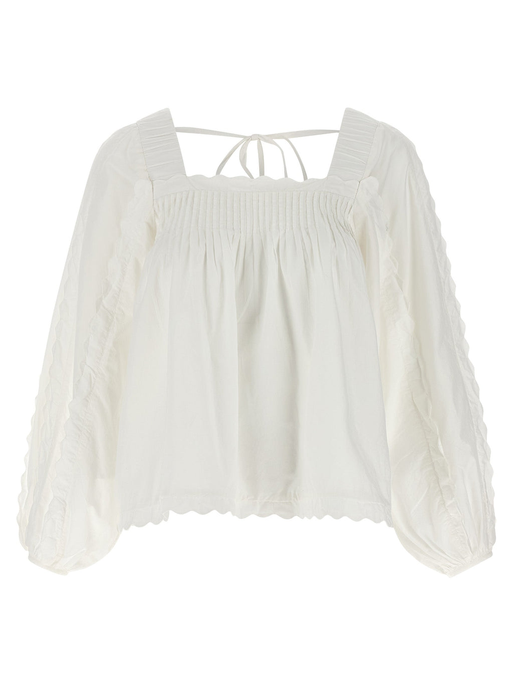 FARM RIO White Cotton Blouse