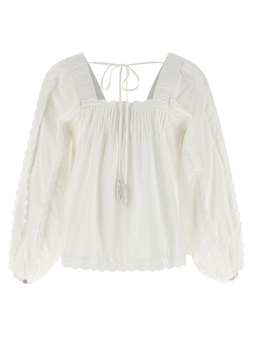 FARM RIO White Cotton Blouse