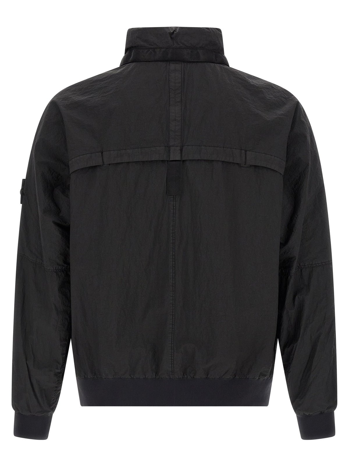 Stone Island Black Polyamide Bomber