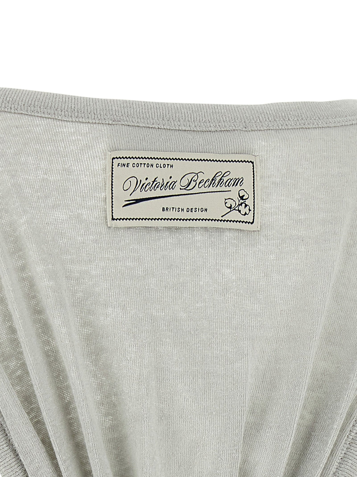 Victoria Beckham Gray Cotton Tank Tops