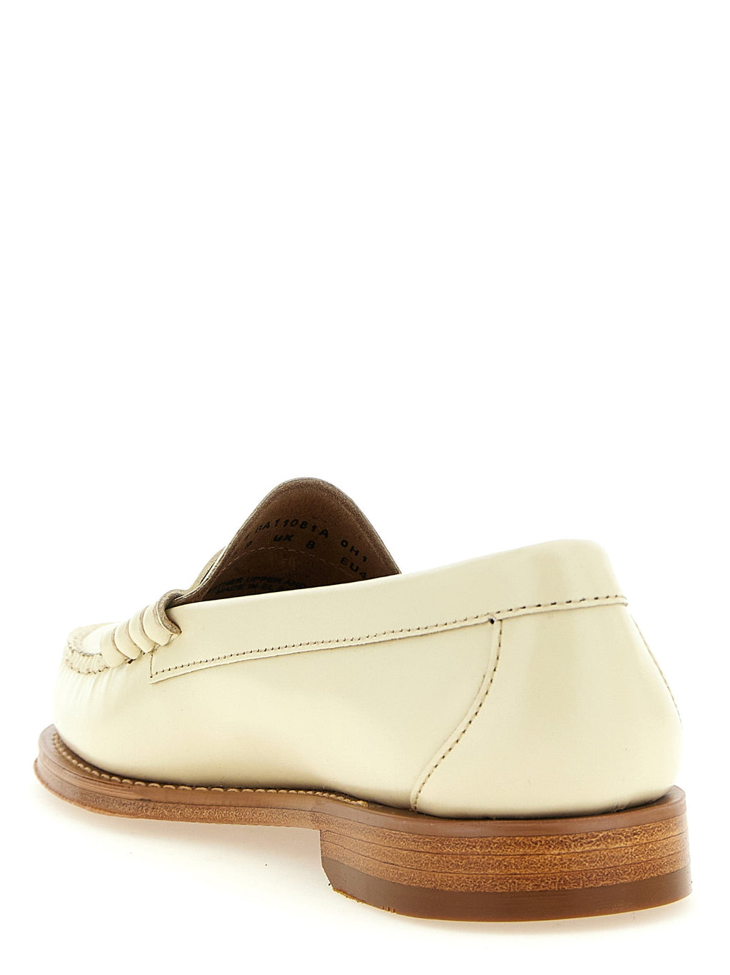 G.H. BASS Beige Cowhide Slip-On Loafers