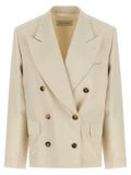 Dries Van Noten Beige Cotton Blazer