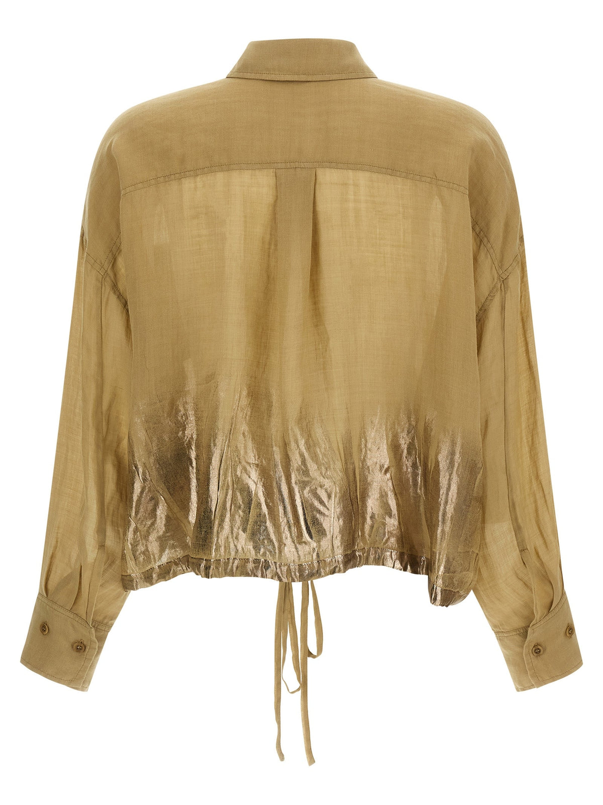 NUDE Brown Tencel Blouse